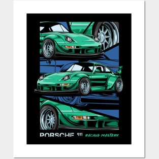 Porsche 911 Automotive Posters and Art